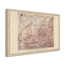 Cargar imagen en el visor de la galería, Digitally Restored and Enhanced 1926 Proposed Great Smoky Mountains Map - Framed Vintage Smoky Mountains Wall Art - Great Smoky Mountains National Park Poster North Carolina-Tennessee