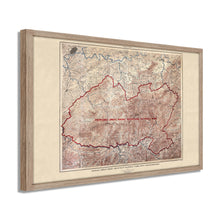 Cargar imagen en el visor de la galería, Digitally Restored and Enhanced 1926 Proposed Great Smoky Mountains Map - Framed Vintage Smoky Mountains Wall Art - Great Smoky Mountains National Park Poster North Carolina-Tennessee