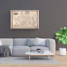 Cargar imagen en el visor de la galería, Digitally Restored and Enhanced 1862 Virginia State Map Canvas - Canvas Wrap Vintage Virginia Map Poster - State of Virginia Map Wall Art - History Map of Virginia Poster Showing Internal Improvements