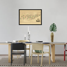 Cargar imagen en el visor de la galería, Digitally Resored and Enhanced 1832 Tennessee State Map - Framed Vintage Tennessee Wall Art - History Map of Tennessee State Poster - Framed Tennessee Map Art Taken From Survey