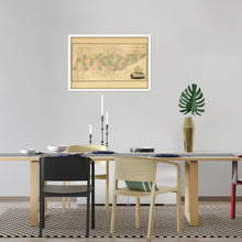 Cargar imagen en el visor de la galería, Digitally Resored and Enhanced 1832 Tennessee State Map - Framed Vintage Tennessee Wall Art - History Map of Tennessee State Poster - Framed Tennessee Map Art Taken From Survey