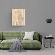 Load image into Gallery viewer, Digitally Restored and Enhanced 1882 Greenville SC Map Canvas Art - Canvas Wrap Vintage Greenville Wall Art - Old Map of Greenville South Carolina - Full Descriptive Map & Sketch of Greenville County