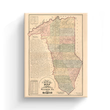 Load image into Gallery viewer, Digitally Restored and Enhanced 1882 Greenville SC Map Canvas Art - Canvas Wrap Vintage Greenville Wall Art - Old Map of Greenville South Carolina - Full Descriptive Map & Sketch of Greenville County