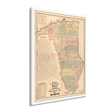 Cargar imagen en el visor de la galería, Digitally Restored and Enhanced 1882 Map of Greenville SC - Framed Vintage Greenville Wall Art - Old Map of Greenville South Carolina - Descriptive Map & Sketch of Greenville County