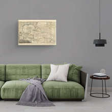 Load image into Gallery viewer, Digitally Restored and Enhanced 1715 West Indies Art Canvas - Canvas Wrap Vintage West Indies Map Poster - Old Map of West Indies Wall Art - History Map of the West Indies The Islands of America