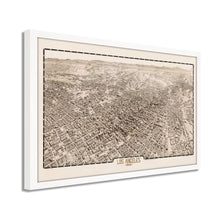 Load image into Gallery viewer, Digitally Restored and Enhanced 1909 Los Angeles Map Poster - Framed Vintage Map of Los Angeles California - Old Los Angeles Wall Art - CIty & Suburban Street Map of Los Angeles CA