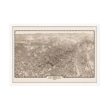 Load image into Gallery viewer, Digitally Restored and Enhanced 1909 Los Angeles Map Poster - Framed Vintage Map of Los Angeles California - Old Los Angeles Wall Art - CIty & Suburban Street Map of Los Angeles CA