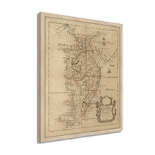 Cargar imagen en el visor de la galería, Digitally Restored and Enhanced 1786 Delaware Bay and Chesapeake Bay Map Poster - Framed Vintage Chesapeake Bay Map Wall Art - History Map of the Chesapeake Bay Delmarva Peninsula