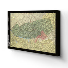 Load image into Gallery viewer, Digitally Restored and Enhanced 1990 Great Smoky Mountains Map Canvas Art - Canvas Wrap Vintage Great Smoky Mountains National Park Trail Map - Old Trail Map of Smoky Mountains Poster Wall Art