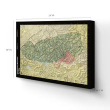 Load image into Gallery viewer, Digitally Restored and Enhanced 1990 Great Smoky Mountains Map Canvas Art - Canvas Wrap Vintage Great Smoky Mountains National Park Trail Map - Old Trail Map of Smoky Mountains Poster Wall Art
