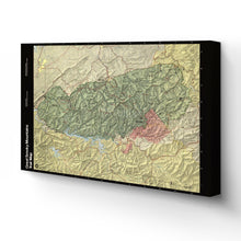 Load image into Gallery viewer, Digitally Restored and Enhanced 1990 Great Smoky Mountains Map Canvas Art - Canvas Wrap Vintage Great Smoky Mountains National Park Trail Map - Old Trail Map of Smoky Mountains Poster Wall Art
