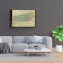 Load image into Gallery viewer, Digitally Restored and Enhanced 1990 Great Smoky Mountains Map Canvas Art - Canvas Wrap Vintage Great Smoky Mountains National Park Trail Map - Old Trail Map of Smoky Mountains Poster Wall Art