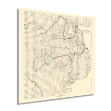 Cargar imagen en el visor de la galería, 1137 Yu Ji Tu China Map - Vintage Map of China - Old Wall Map of China in Chinese - History Wall Map of China Showing Coast Lines Wall Art Poster