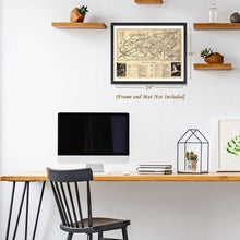 Load image into Gallery viewer, Digitally Restored and Enhanced 1940 Great Smoky Mountains Map - Vintage Map Wall Art - Appalachian Trail Poster - Tennessee Poster - Smoky Mountains Poster - Smoky Mountains Wall Map