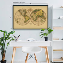 Cargar imagen en el visor de la galería, Digitally Restored and Enhanced 1795 Map of the World - Vintage Map Wall Art - Beautiful Wall Decor - Large Vintage World Map - Vintage World Map Poster - Vintage Old World Map (Tan)