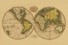 Cargar imagen en el visor de la galería, Digitally Restored and Enhanced 1795 Map of the World - Vintage Map Wall Art - Beautiful Wall Decor - Large Vintage World Map - Vintage World Map Poster - Vintage Old World Map (Tan)