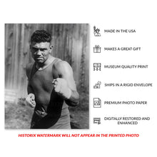 Cargar imagen en el visor de la galería, Digitally Restored and Enhanced 1926 Jack Dempsey Photo Print - Vintage Portrait Photo of Boxing Champion Jack Dempsey Poster - Old Photo of Kid Blackie
