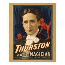 Cargar imagen en el visor de la galería, Digitally Restored and Enhanced 1914 Thurston Magician Poster - Floating Spirits - Vaudeville Golden Age Theater Magic - Archival Print
