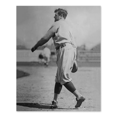 Digitally Restored and Enhanced 1922 Babe Ruth Photo Print - Old Portrait Photo of Babe Ruth Poster - Major League Baseball Player Babe Ruth Wall Art Photo