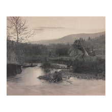 Load image into Gallery viewer, Digitally Restored and Enhanced 1900 Sun Rise on the Umatilla Print - Indigenous Oregon Tipi Columbia Plateau - Reservation Heritage - Archival Print
