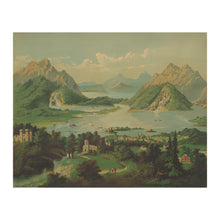 Cargar imagen en el visor de la galería, Digitally Restored and Enhanced 1878 Lakes of Killarney Print - Ireland County Kerry - Victorian Landscape Irish Heritage - Archival Print

