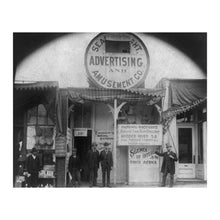 Load image into Gallery viewer, Digitally Restored and Enhanced 1903 Tacoma Washington Movie Theater Print - Early Cinema Pacific Northwest Storefront - Nickelodeon Era - Archival Print
