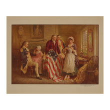 Load image into Gallery viewer, Digitally Restored and Enhanced 1932 Betsy Ross Print - American Flag 1777 - Revolutionary War Patriotic Stars and Stripes - Archival Print
