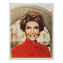 Cargar imagen en el visor de la galería, Digitally Restored and Enhanced 1981 Nancy Reagan Print - First Lady Official Portrait - White House Reagan Administration - Archival Print
