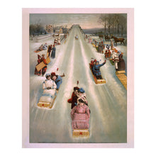 Load image into Gallery viewer, 1887 Star Toboggans Advertisement - Victorian Winter Sports Sledding - Gilded Age Christmas - Archival Print
