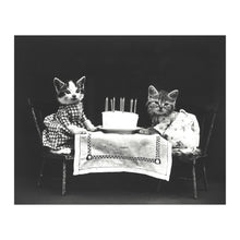 Load image into Gallery viewer, Digitally Restored and Enhanced 1914 Birthday Cake Print - Children Party Celebration - Progressive Era Childhood Illustration - Archival Print
