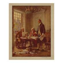 Load image into Gallery viewer, Digitally Restored and Enhanced 1932 Writing the Declaration of Independence Print - American Revolution Founding Fathers 1776 - Archival Print
