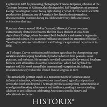 Cargar imagen en el visor de la galería, Digitally Restored and Enhanced 1906 George Washington Carver Print - Tuskegee Scientist Agricultural Pioneer - American Innovation - Archival Print
