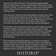 Cargar imagen en el visor de la galería, Digitally Restored and Enhanced 1914 Kwakiutl Eclipse Dance Print - Indigenous Ceremony Pacific Northwest - British Columbia Ritual - Archival Print
