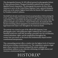 Load image into Gallery viewer, Digitally Restored and Enhanced 1976 Thurgood Marshall Print - Supreme Court Justice Portrait - Civil Rights Pioneer Legal History - Archival Print
