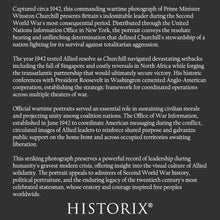 Cargar imagen en el visor de la galería, Digitally Restored and Enhanced 1942 Winston Churchill Print - WWII British Prime Minister Wartime Portrait - Allied Leadership - Archival Print
