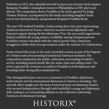 Load image into Gallery viewer, Digitally Restored and Enhanced 1932 Franklin Return to Philadelphia Print - Benjamin Franklin 1785 - Revolutionary Diplomat Homecoming - Archival Print
