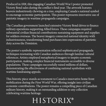 Load image into Gallery viewer, Digitally Restored and Enhanced 1918 Canadian Victory Bonds Poster - Keep All Canadians Busy Beaver - WWI Dominion Home Front - Archival Print
