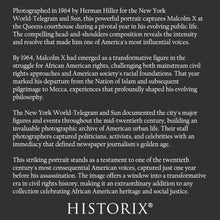 Load image into Gallery viewer, Digitally Restored and Enhanced 1964 Malcolm X Print - Queens Courthouse Portrait - Civil Rights Leader African American History - Archival Print
