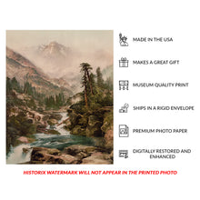 Cargar imagen en el visor de la galería, Digitally Restored and Enhanced 1898 Mount of the Holy Cross Print - Colorado Sawatch Range Rocky Mountain Landscape - Sacred Peak - Archival Print
