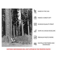 Load image into Gallery viewer, Digitally Restored and Enhanced 1923 In the Forest Klamath Print - Indigenous Oregon Pacific Northwest - Ponderosa Pine Heritage - Archival Print
