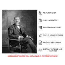 Load image into Gallery viewer, Digitally Restored and Enhanced 1905 Booker T. Washington Print - Tuskegee Institute Founder - African American Leader Progressive Era - Archival Print
