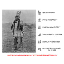 Cargar imagen en el visor de la galería, Digitally Restored and Enhanced 1923 Klamath in Costume Print - Indigenous Oregon Ceremonial Dress Pacific Northwest - Tribal Regalia - Archival Print
