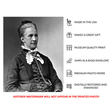Load image into Gallery viewer, 1880 Belva Lockwood Print - First Woman Supreme Court Lawyer - Suffrage Pioneer Legal History - Archival Print
