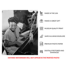 Cargar imagen en el visor de la galería, Digitally Restored and Enhanced 1946 Mary Lou Williams Print - Jazz Pianist Composer Arranger Portrait - New York Bebop Era - Archival Print
