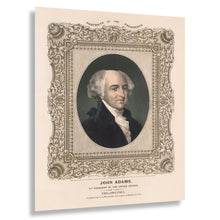 Cargar imagen en el visor de la galería, Digitally Restored and Enhanced 1846 John Adams Portrait - Second President Founding Father - Philadelphia Presidential Series - Archival Print
