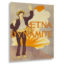 Load image into Gallery viewer, Digitally Restored and Enhanced 1895 Aetna Dynamite Advertisement - Industrial Explosives - Gilded Age Mining Railroad - Archival Print
