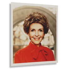 Cargar imagen en el visor de la galería, Digitally Restored and Enhanced 1981 Nancy Reagan Print - First Lady Official Portrait - White House Reagan Administration - Archival Print
