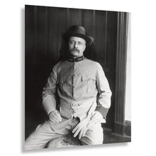 Cargar imagen en el visor de la galería, Digitally Restored and Enhanced 1898 Theodore Roosevelt Print - Rough Riders Uniform - Spanish American War Military Portrait - Archival Print
