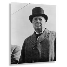 Cargar imagen en el visor de la galería, Digitally Restored and Enhanced 1942 Winston Churchill Print - WWII British Prime Minister Wartime Portrait - Allied Leadership - Archival Print
