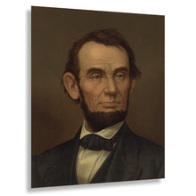 Cargar imagen en el visor de la galería, Digitally Restored and Enhanced 1877 Abraham Lincoln Portrait - Civil War President Bearded Bust - Sixteenth President History - Archival Print
